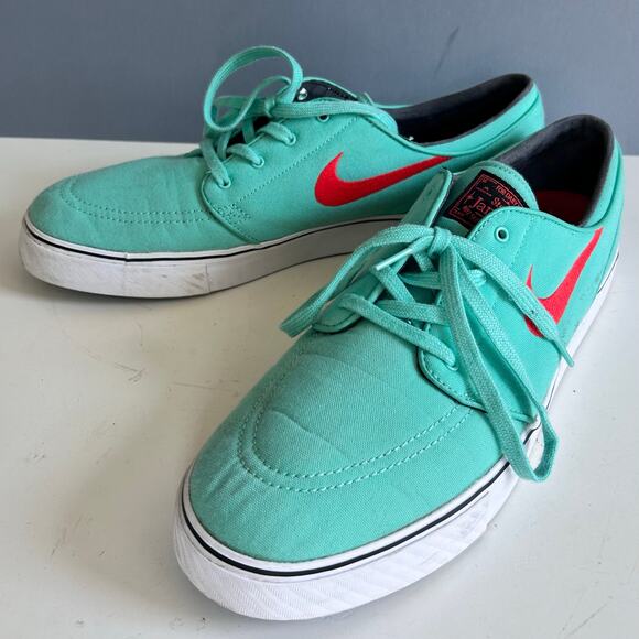 Nike SB Zoom Stefan Janoski Sneaker Aqua Blue Size 13 Nike lace up EXCELLENT - Picture 2 of 12